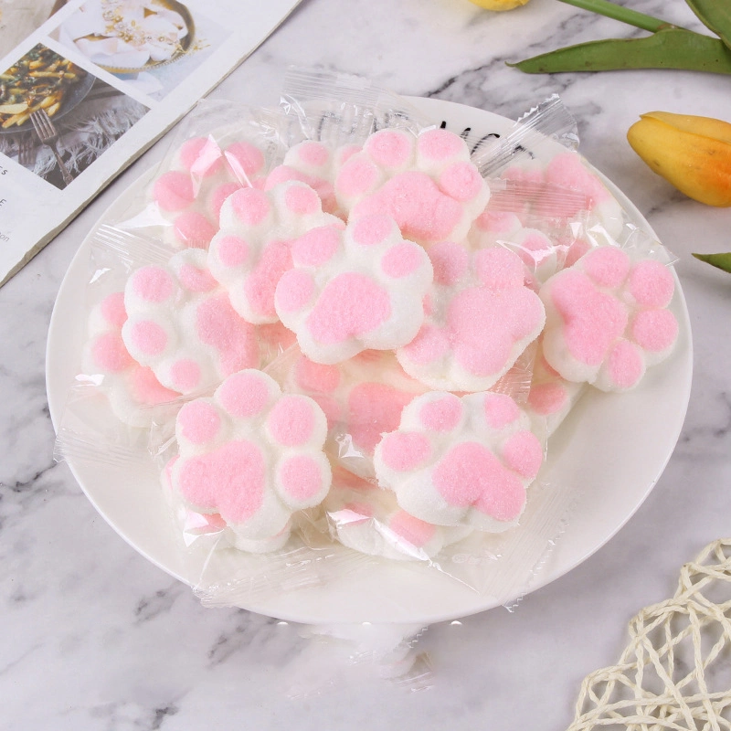 Cartoon Marshmallow Snack Sugar Confection Toy Cat Pow Cotton Candy