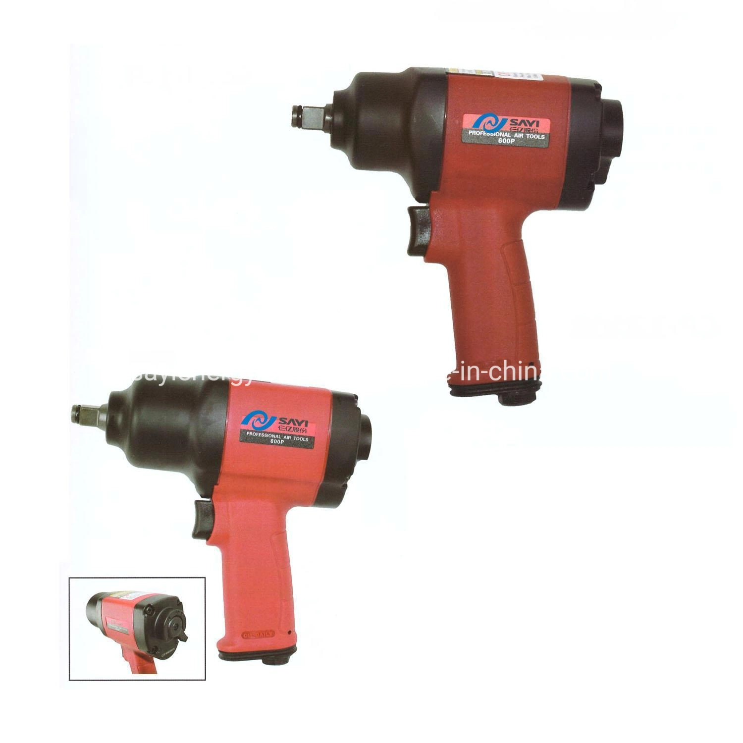 1/2'' Pneumatic Twin Hammer Air Impact Wrench Comp Sy-600p Inner Hexagonal Spanner Air Tool CE Approved