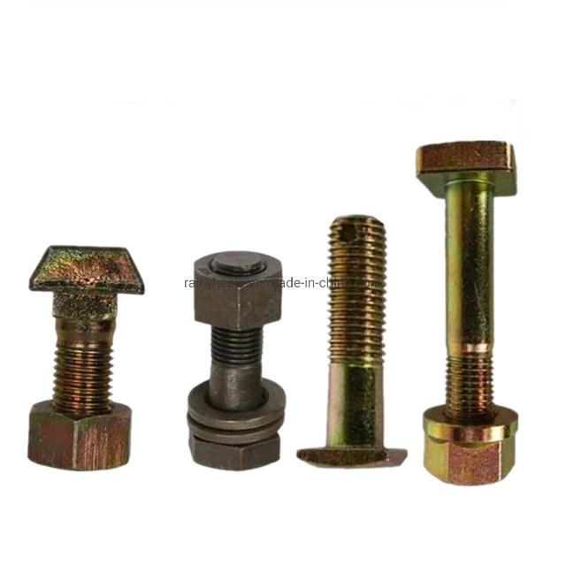 Supply Customized M8-M150 High quality/High cost performance  China Fastener Bolt Railway Track Bolt Hex Bolt