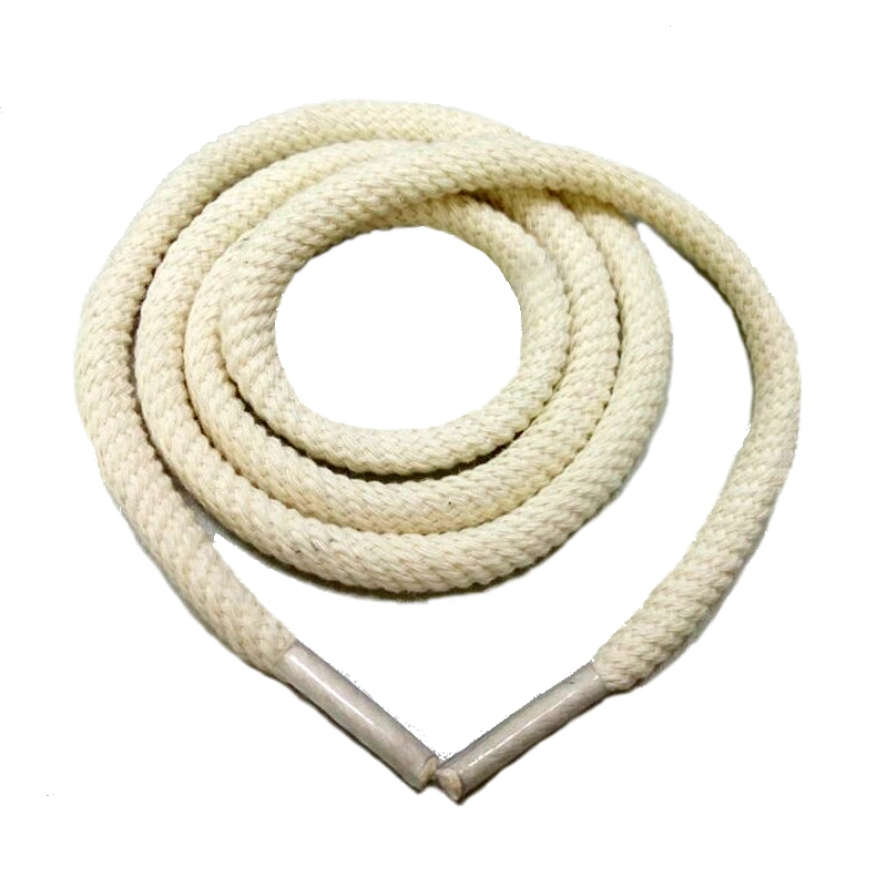 Custom Cotton Round Drawcord Thick Twisted Rope Shoelaces Shoe Lace String