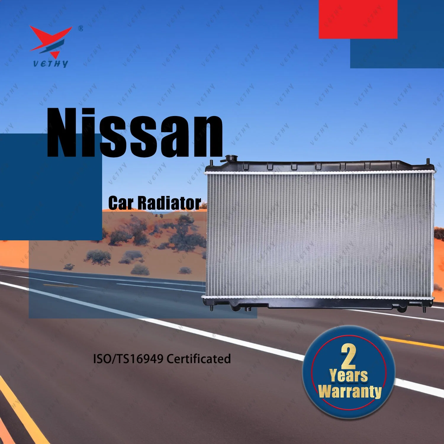 Efficacité de refroidissement fiables : Aluminium Radiateurs pour véhicules NISSAN