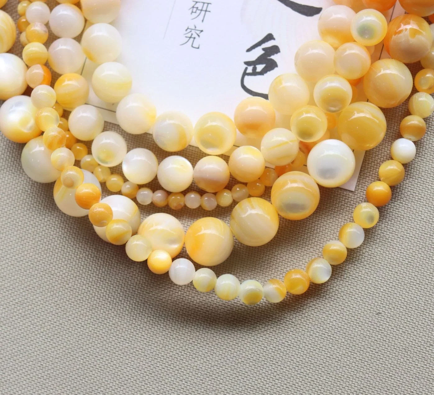 Natural White and Golden Pearl Oyster Beads for Necklace, Bracelet & Earrings DIY