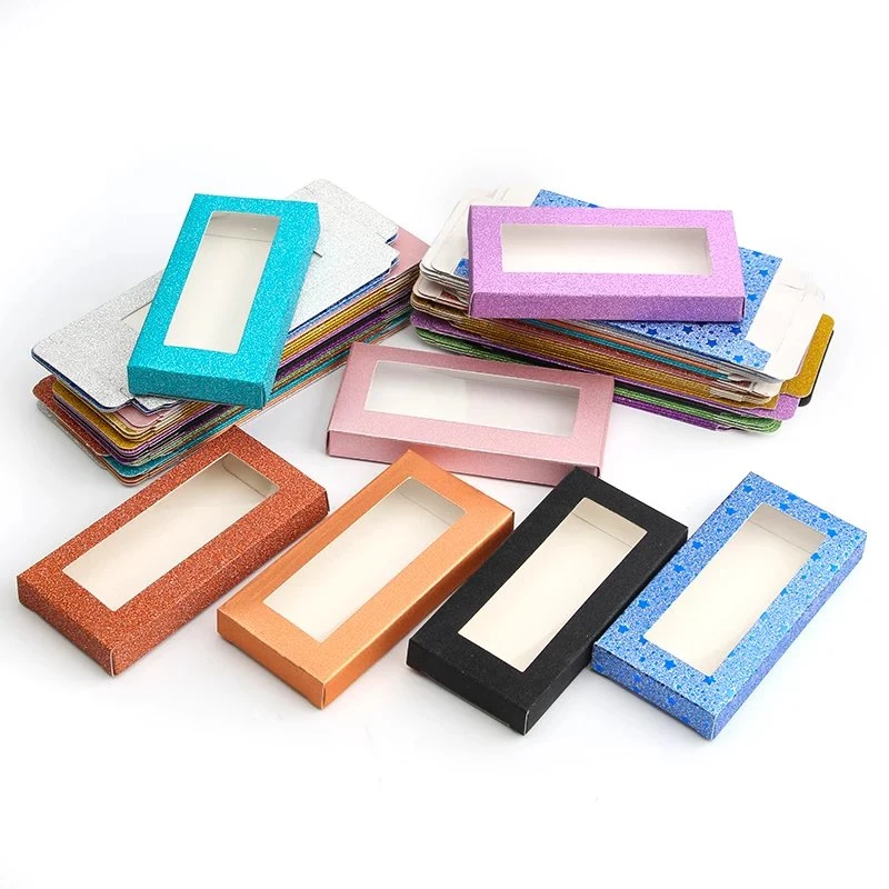 Wholesale/Supplier Custom Printing Colorful Cosmetic Eye Lashes Paper Box with PVC Window