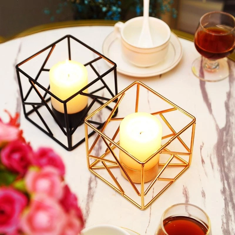 Chaozhou Ceramic Imitation Ancient Geometric Iron Candlestick