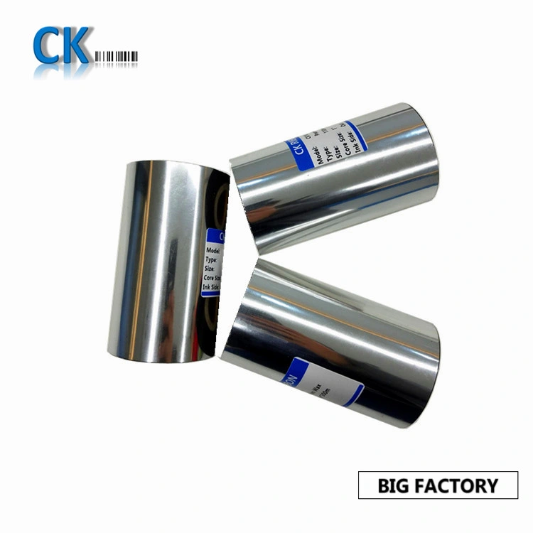 From Barcode Ribbon Coating & Slitting Manufacturer Ck30 Barcode Ribbon Film Near Edge Wax Resin/Tto