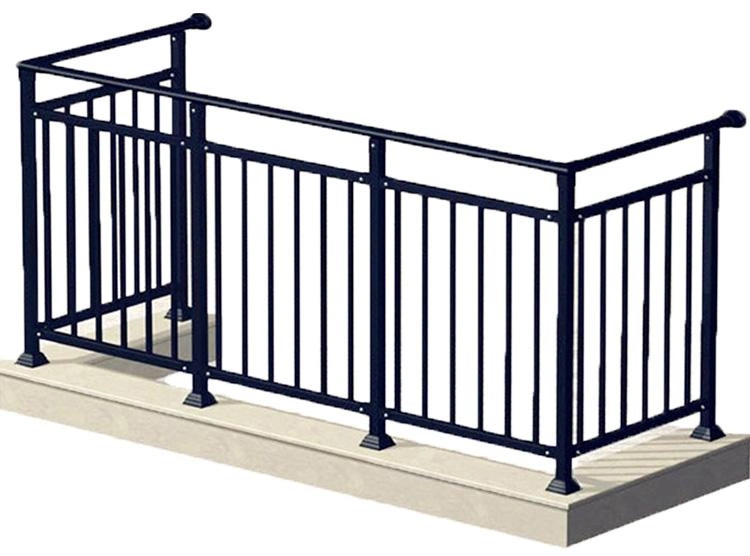 Balkon Gittergeländer Ornamental Zaun Anti-Theft Guardrail Tür Treppe Guardrail Schmiedeeiserner Haupttor Design Schiebetor Haupttor Gebäude Material Stahlrohr