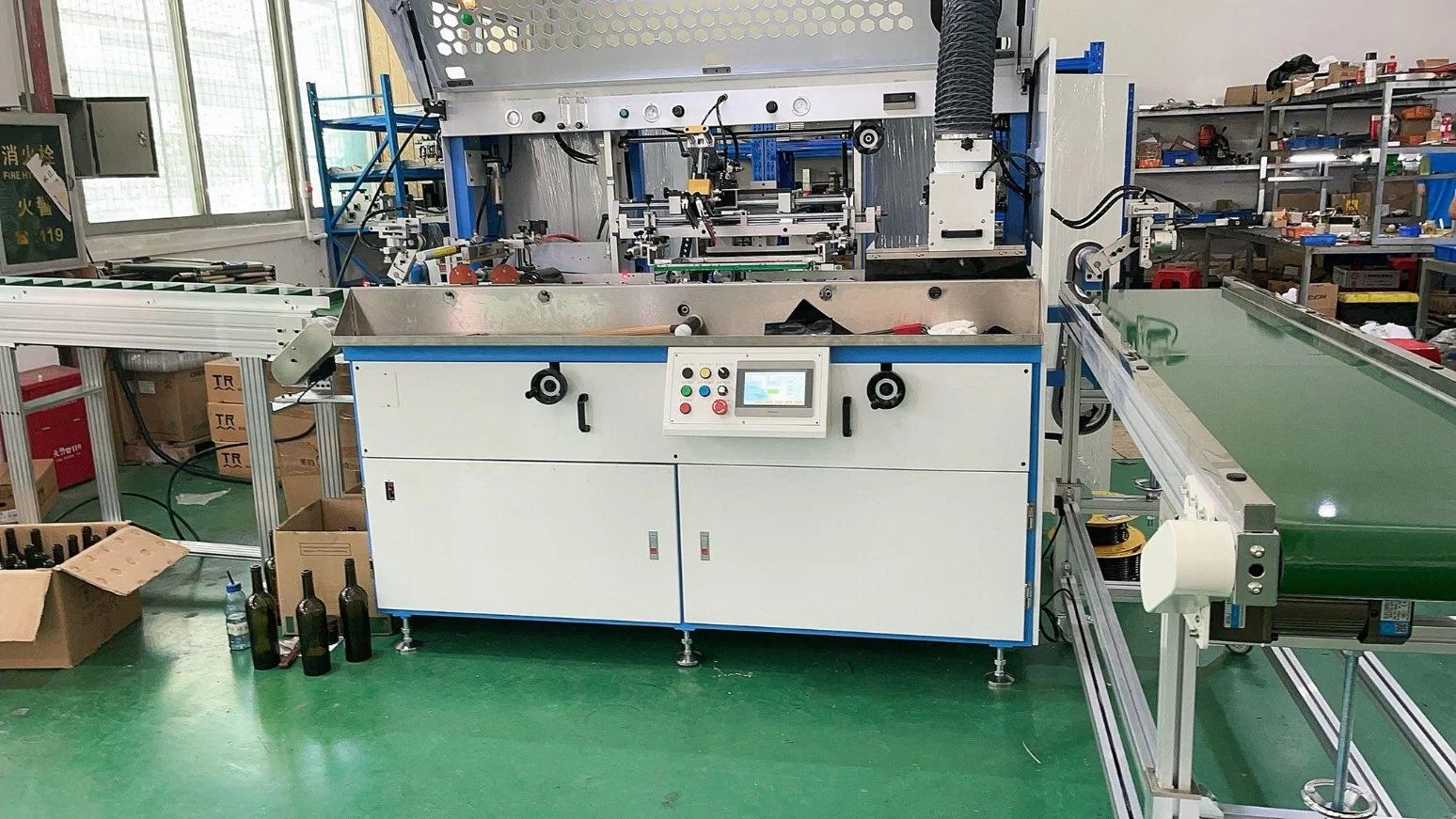 Glass Bottle Automatic Screen Printing Machine Line Wine Bottle Screen Printing Machine Perfume Bottle Screen Printing Machine