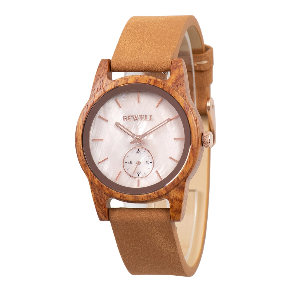 on Sales Bewell Luxury Wristwatches Wooden Watch Women Custom Watch OEM Wrist Watch for Ladies Factory Price