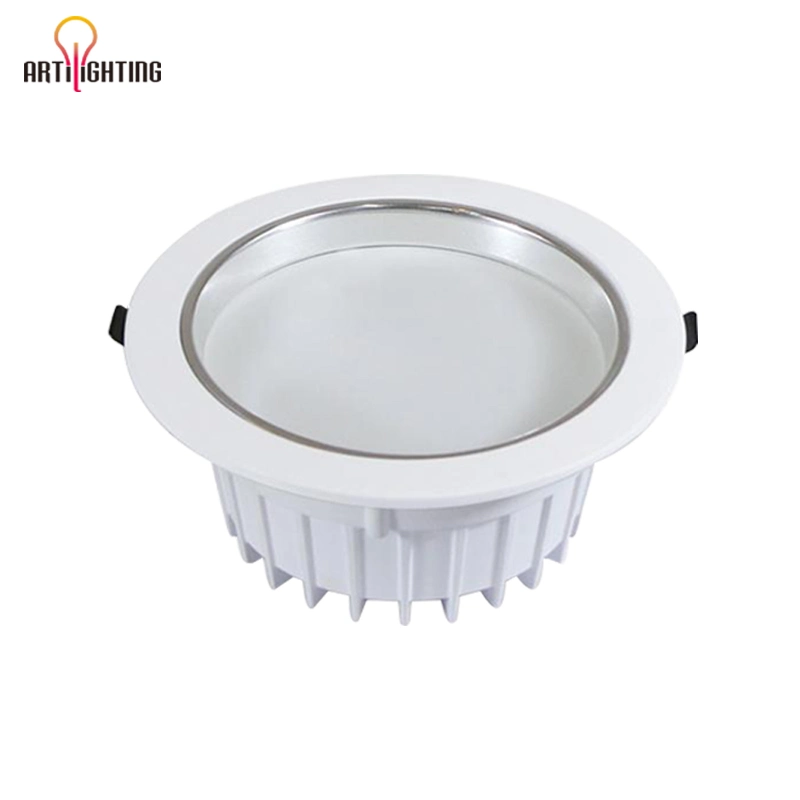 Tiendas Online de Venta caliente PC luz empotrado de aluminio de 5W 7W 12W 15W 18W 24W COB abajo del panel de SMD LED Lámpara de luz tenue