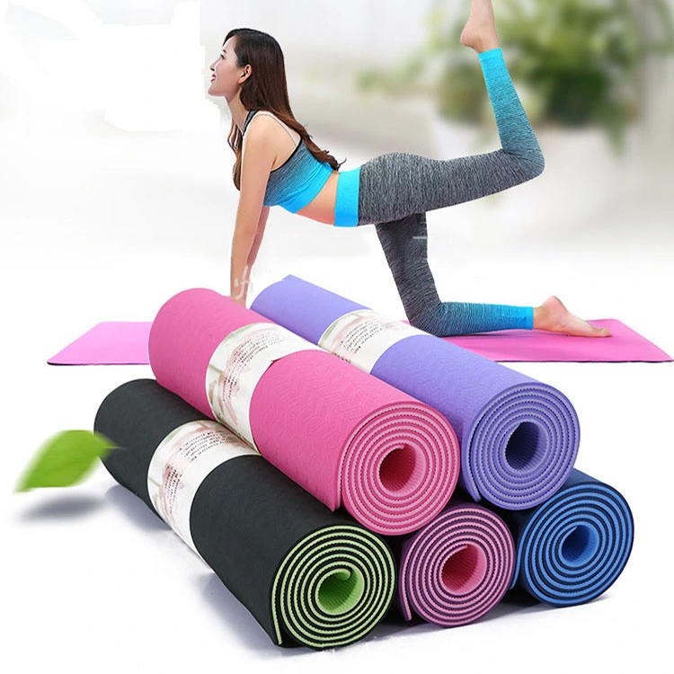 Eco-Friendly Odorless Yoga Mat Folding Non-Slip TPE Yoga Mat