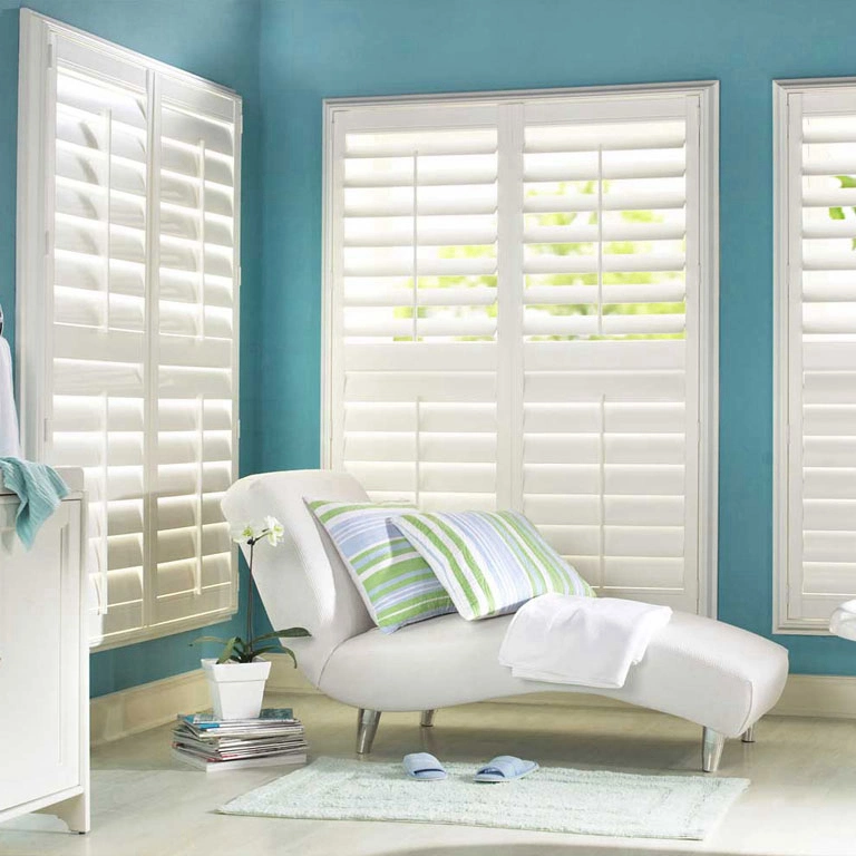 External Plantation Shutter German White Window Shutters