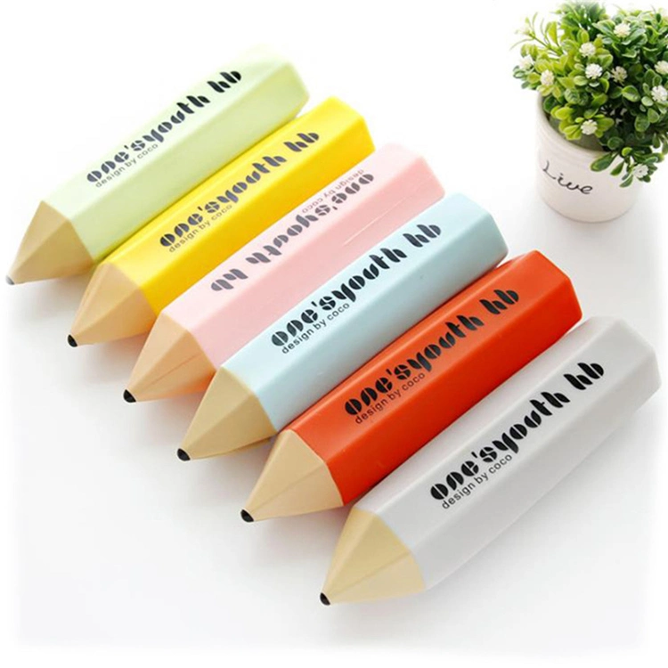 Custom Pencil-Tip Silicone Pencil Pen Bag Stationery Creative Student Pencil Case