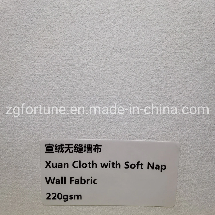 Eco-Solvent Printable Wall Paper Xuan Cloth Wall Fabric for Home Office Hotel Exhibition Personalization Printing Material