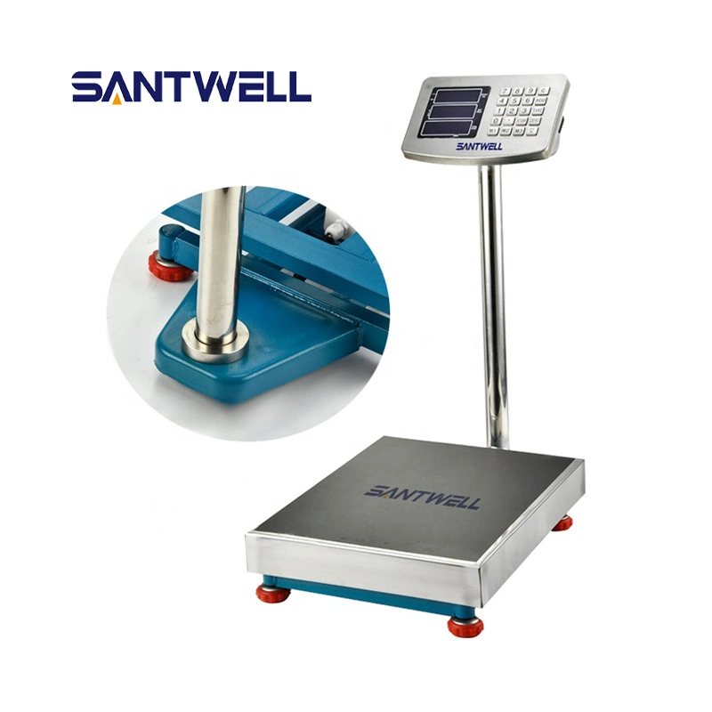 Plataforma Santwell contando a escala industrial de la tabla de 100 kg Balanza digital