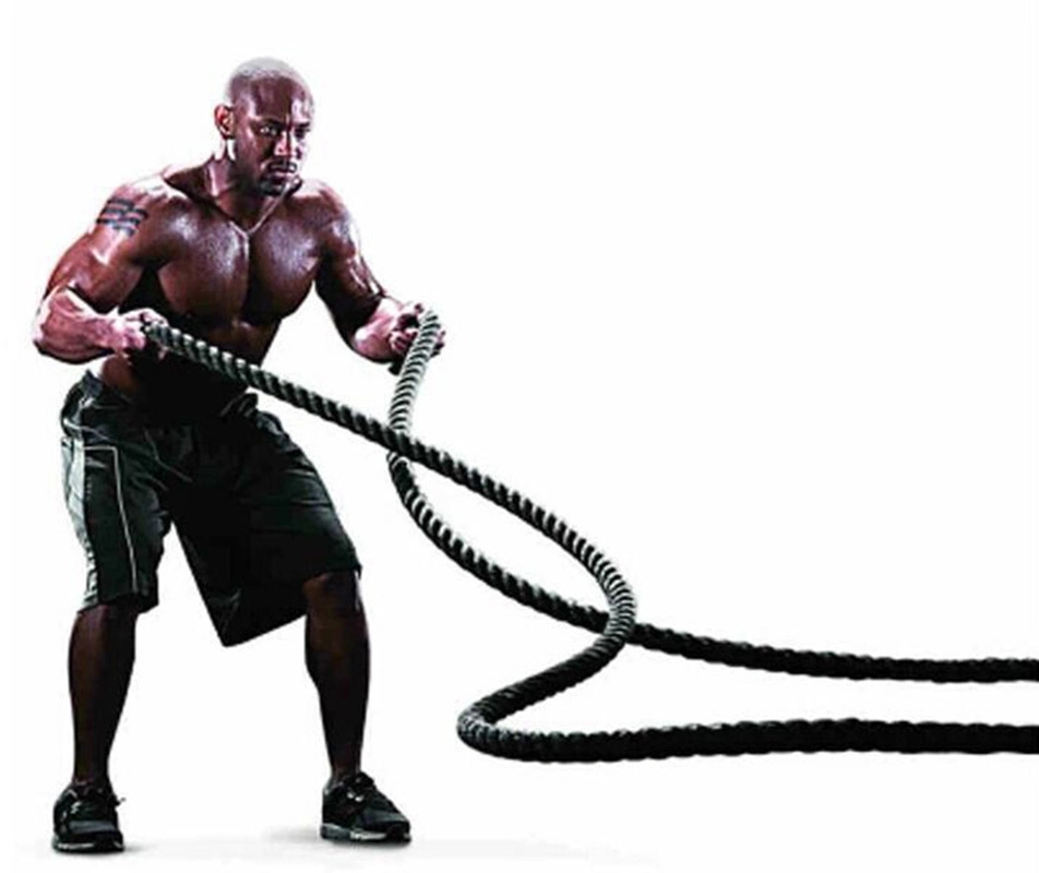 20-FT 30-FT 40-FT 50-FT Heavy Duty Workout Gym Battle Rope Strength Training Equipment for Cardio Vascular Exercises Indoor and Outdoor Trainings Bl13079