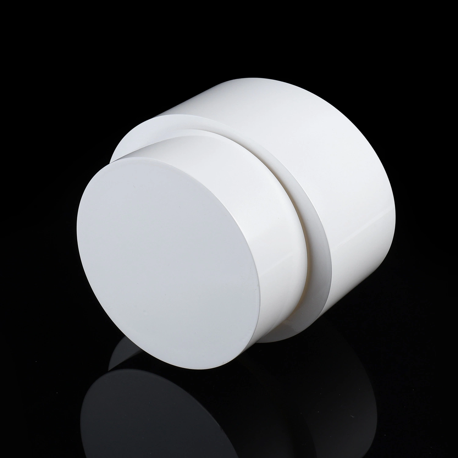 Customized White Color Round Shape Double Wall Acrylic Base Box
