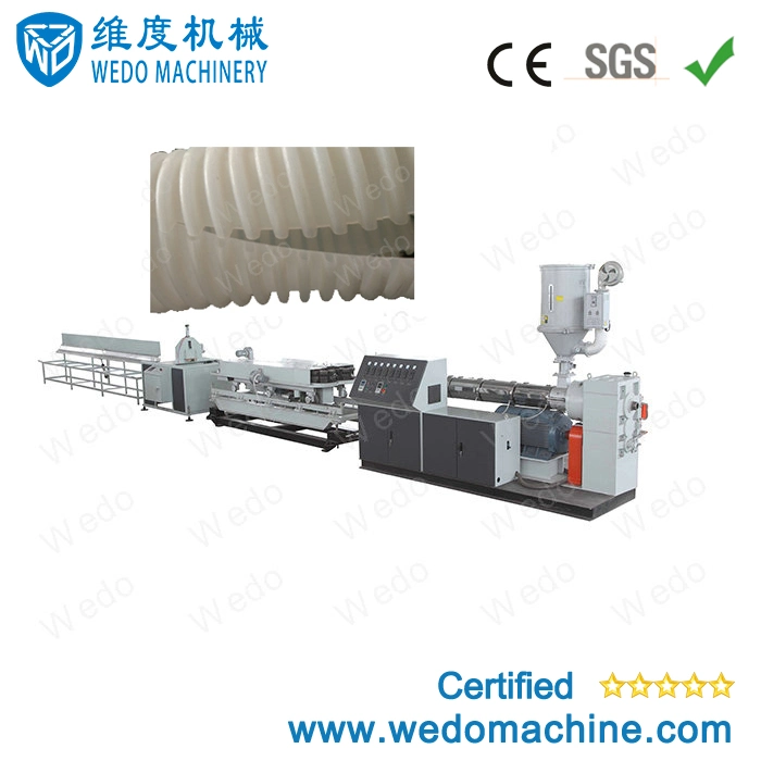 The Best Selling PE PP PVC Double Wall Corrugated Pipe Machine