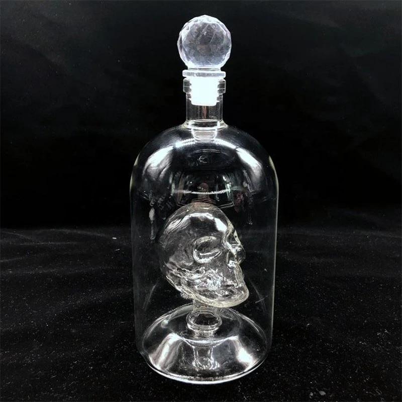 Wine Glass Bottles with Premium Quality Material Covered Alcohol Drinking Liquor Bottle Glass Whiskey Bottle