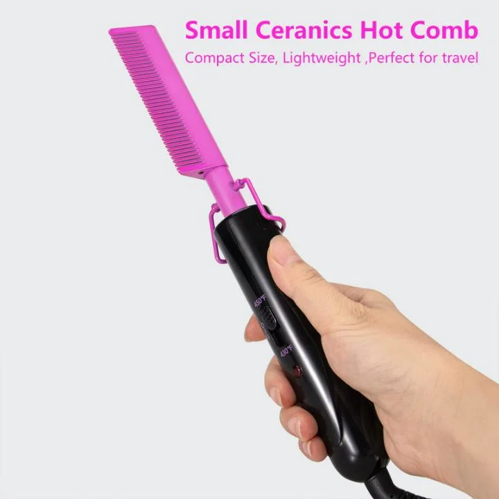 Technology Mini Hot Comb Dual Voltage Fast Heating Hair Straightener