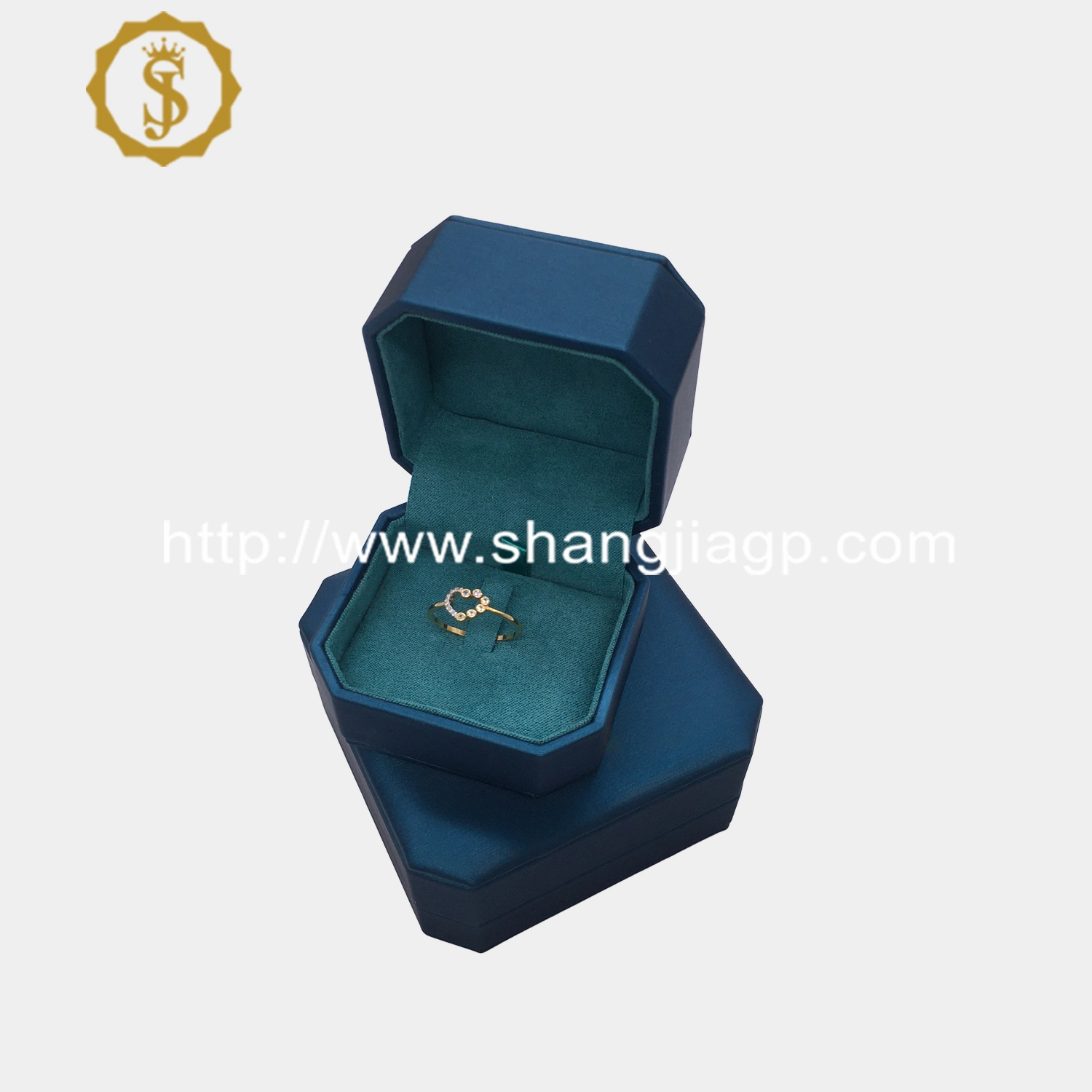 2021 New Design Hot Sales Octagon Luxury Handmade Jewelry Ring Box