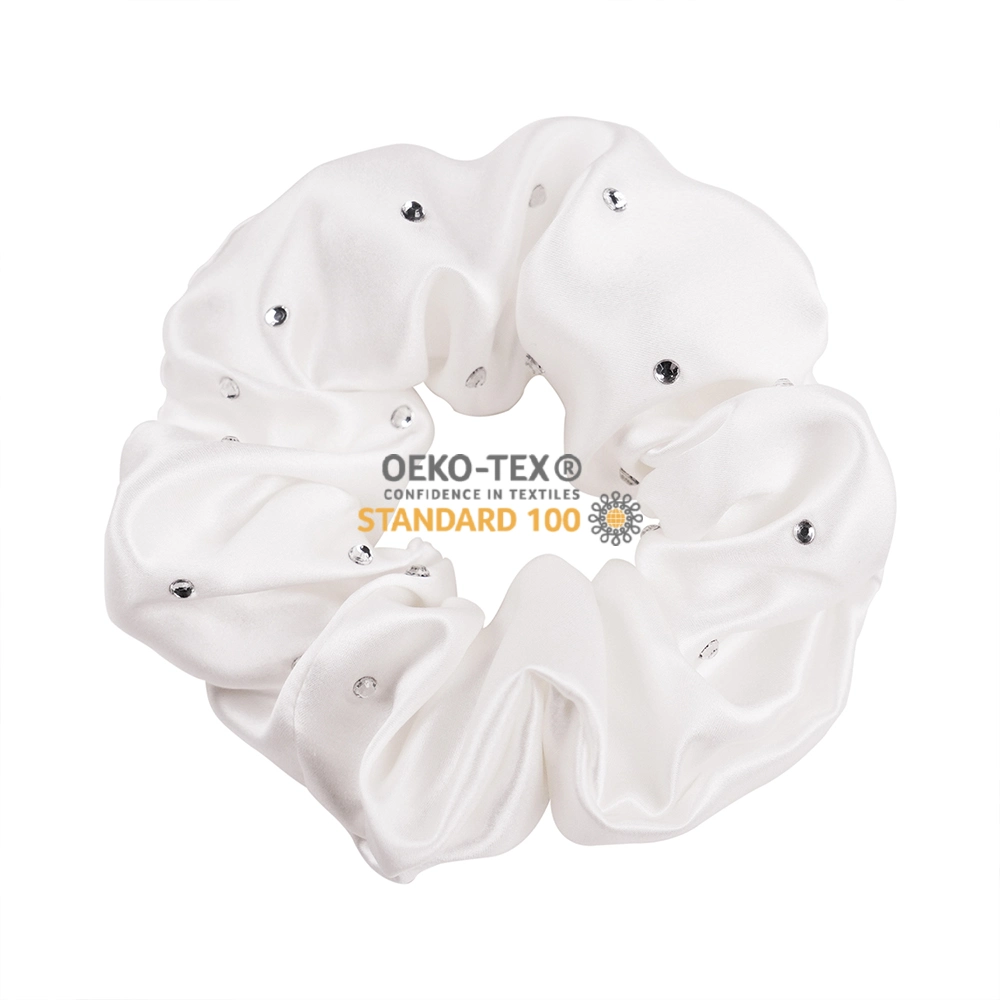 Acessórios para cabelo cristais Scrunchies de seda para 100% Mulberry seda