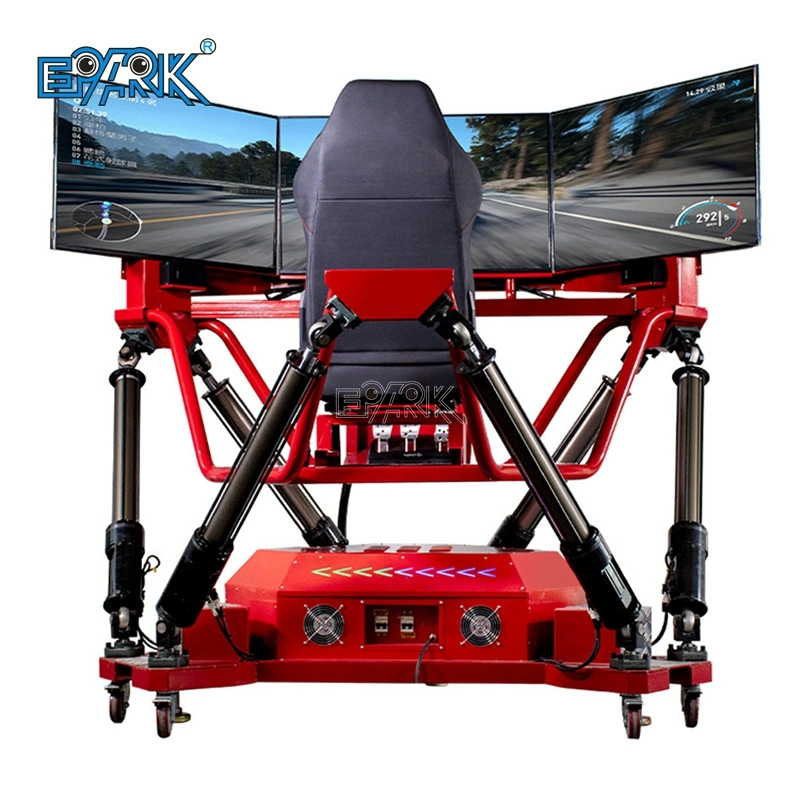 Market Hot Popular Racing Motion Car 6 Dof 360 Degree High Speed 3 Screen Vr Racing Car Simulator