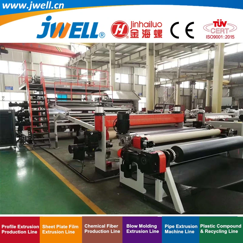 Jwell-PP HDPE Plastic Geogird Recycling Making Extruder Machine Used in Inrrigatin Highway Railway Mine and Building Project