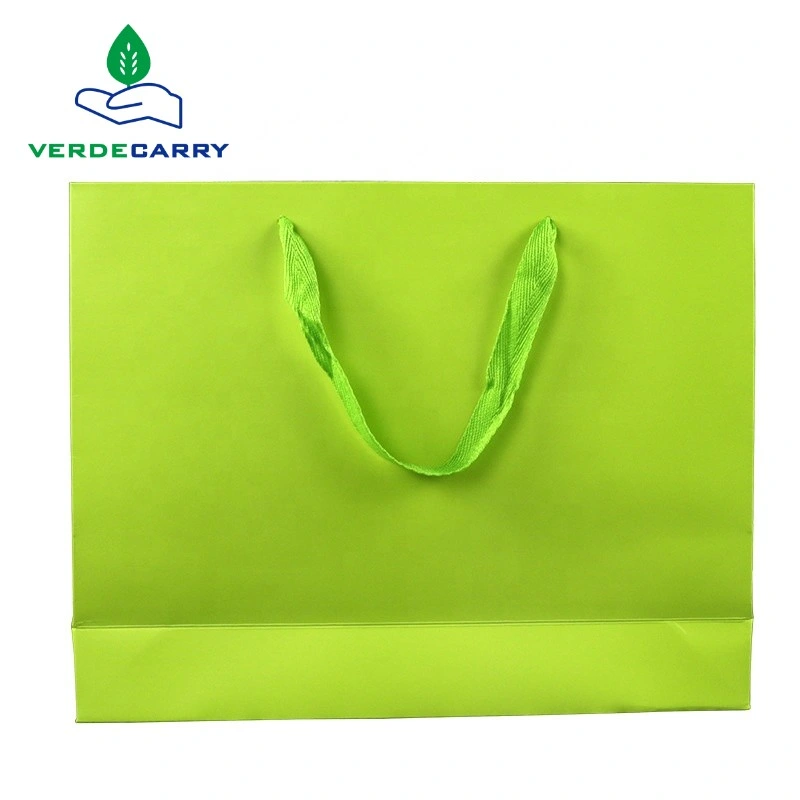 Custom Printing Logo Gift Carrier Paper Bags Wholesale Luxury Shopping Bag with Rope Handle
