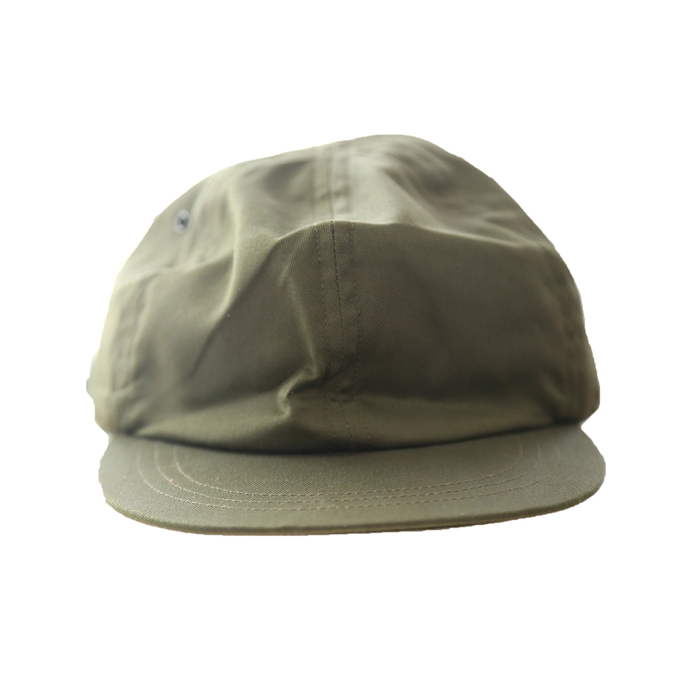 Green Caps Flat Cap Cotton Magic Tape and Custom Logo for Adults Caps