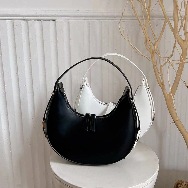 Novo da Pequena Rodada Quente Mala a tiracolo Half Moon Hobo Bag