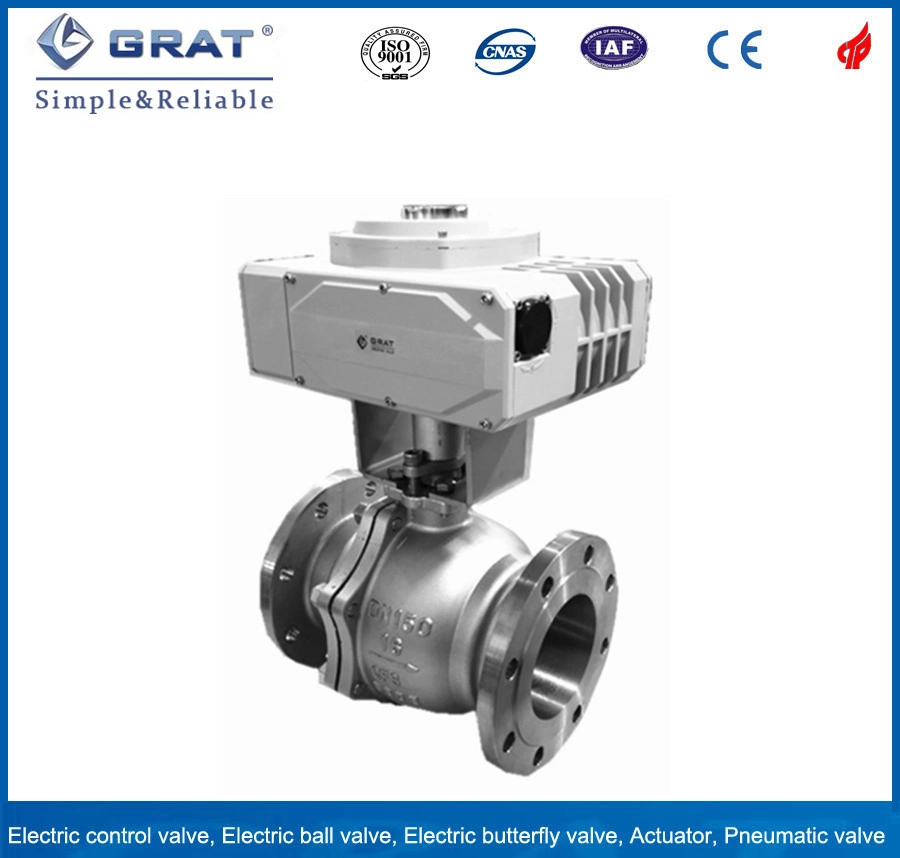 Grat Ce Testified Soft Sealing Electric Trunnion Ball Valve