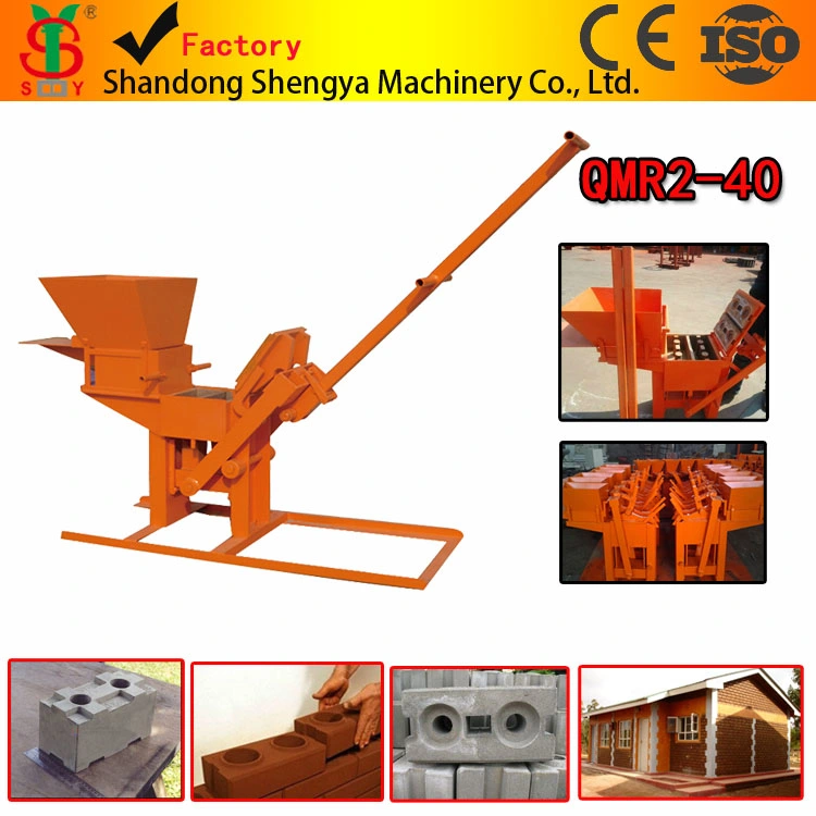 Clay Manual Interlocking Brick Making Machine Qmr2-40