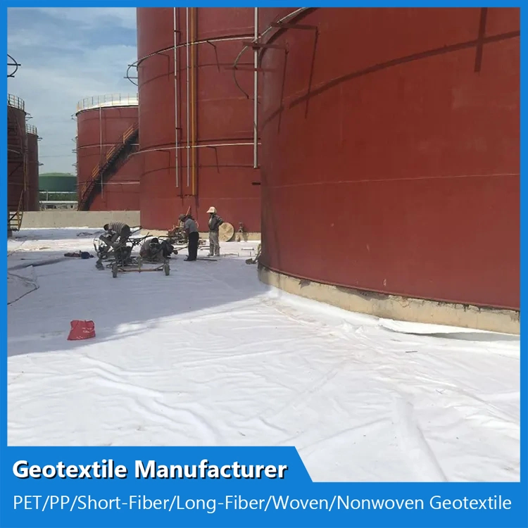 Geofabric Needle Punched Pet Polyester Short Fiber Geotextile Non Woven Geotextile Land Fill Project