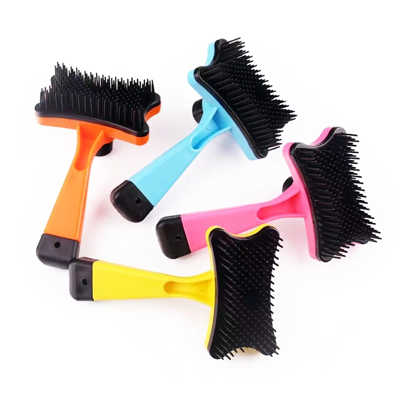 Pet Products Cheap Pet Hair Remover Brush Easily Self-Cleaning Pet Grooming Brush