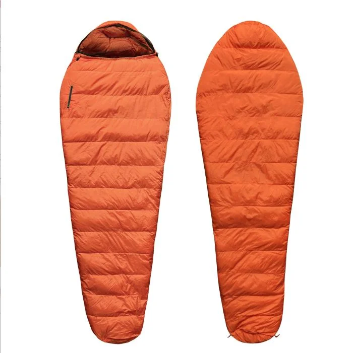 Outdoor Camping Windproof Warm Waterproof Sleeping Bag Mummy Cold Proof Sleeping Bag with Hat