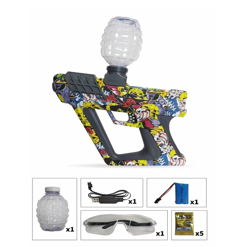 2022 Electric Auto Burst Pistol Quick Paintball Shooter Handgun Water Bomb Shoots Gun Toy Gel Blaster