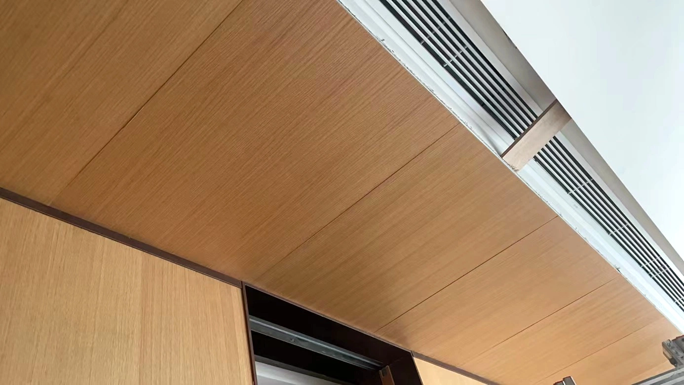 Panneau acoustique micro-perforé invisible pour l'insonorisation intérieure des murs et des plafonds, matériau de construction.
