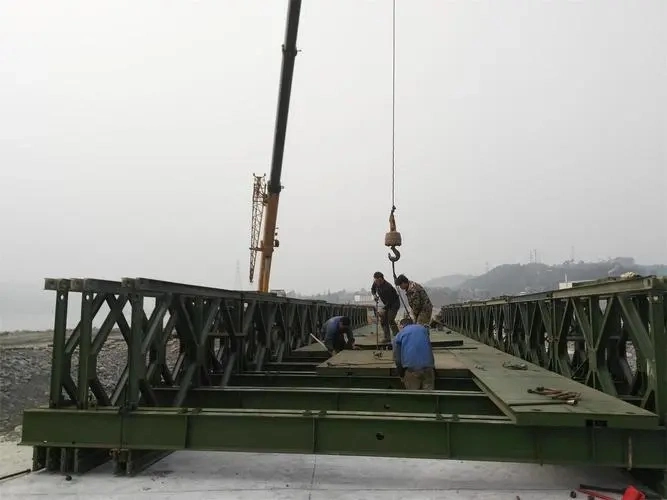 Estructura de acero de moderno diseño portátil prefabricados puente Bailey