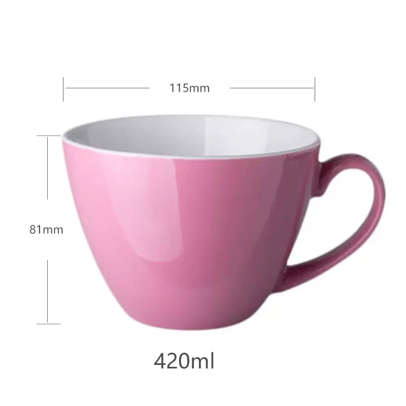 Simple Advanced Pure Color Ceramic Mug Tableware Pure Glazed Coffee Cup Kitchenware Customized Color/Pattern/Logo/Design/Style/Shape