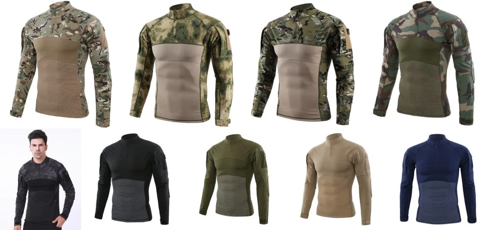 9-Colors Hunting Military Style Training Tactical Frog Shirt