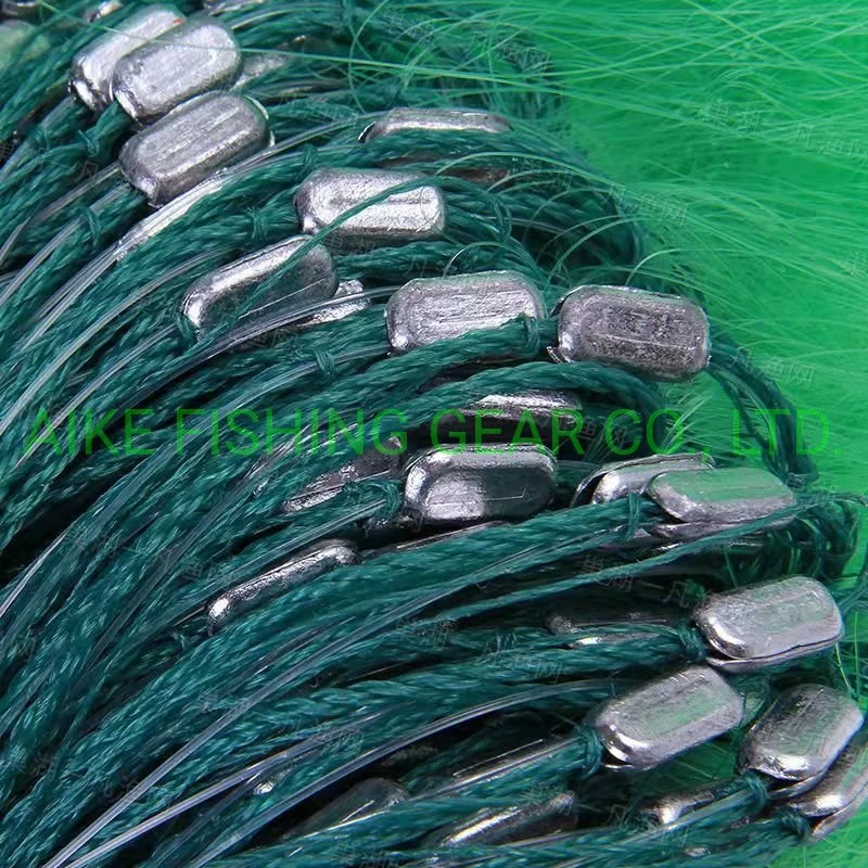 Big Float Green Fishing Nylon Monofilament Three Layer Gill Nets