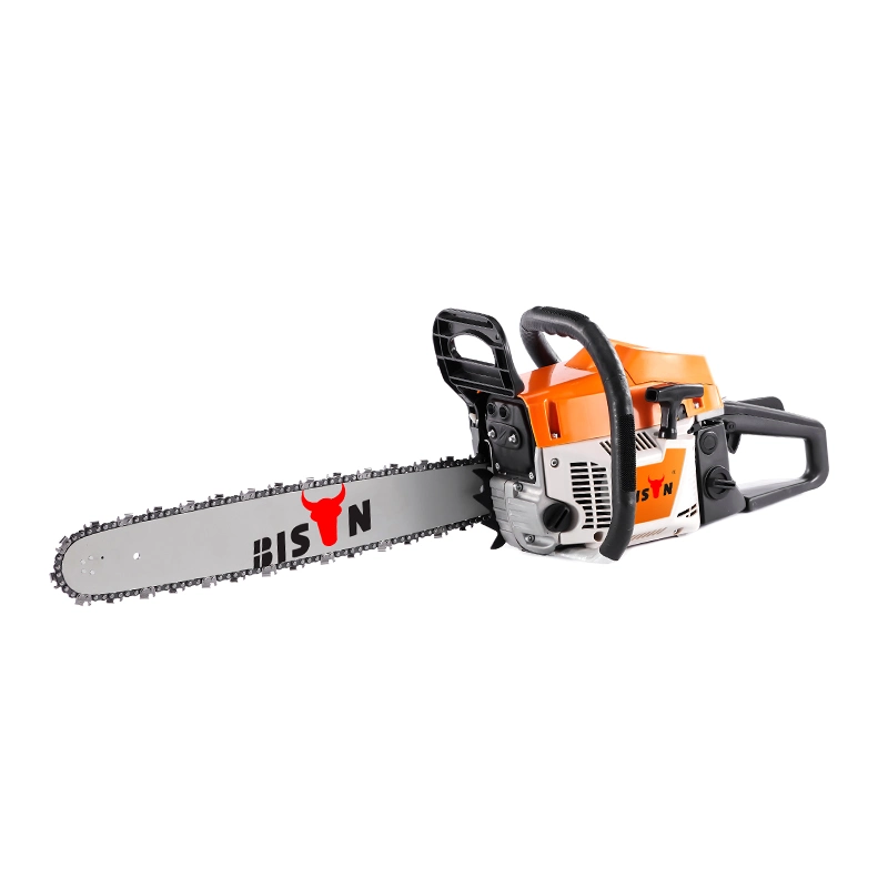 Bison China 2.5kw 58cc 5800 Portable Gasoline Chainsaw Machine Cutting Wood Petrol Gasoline Chainsaw