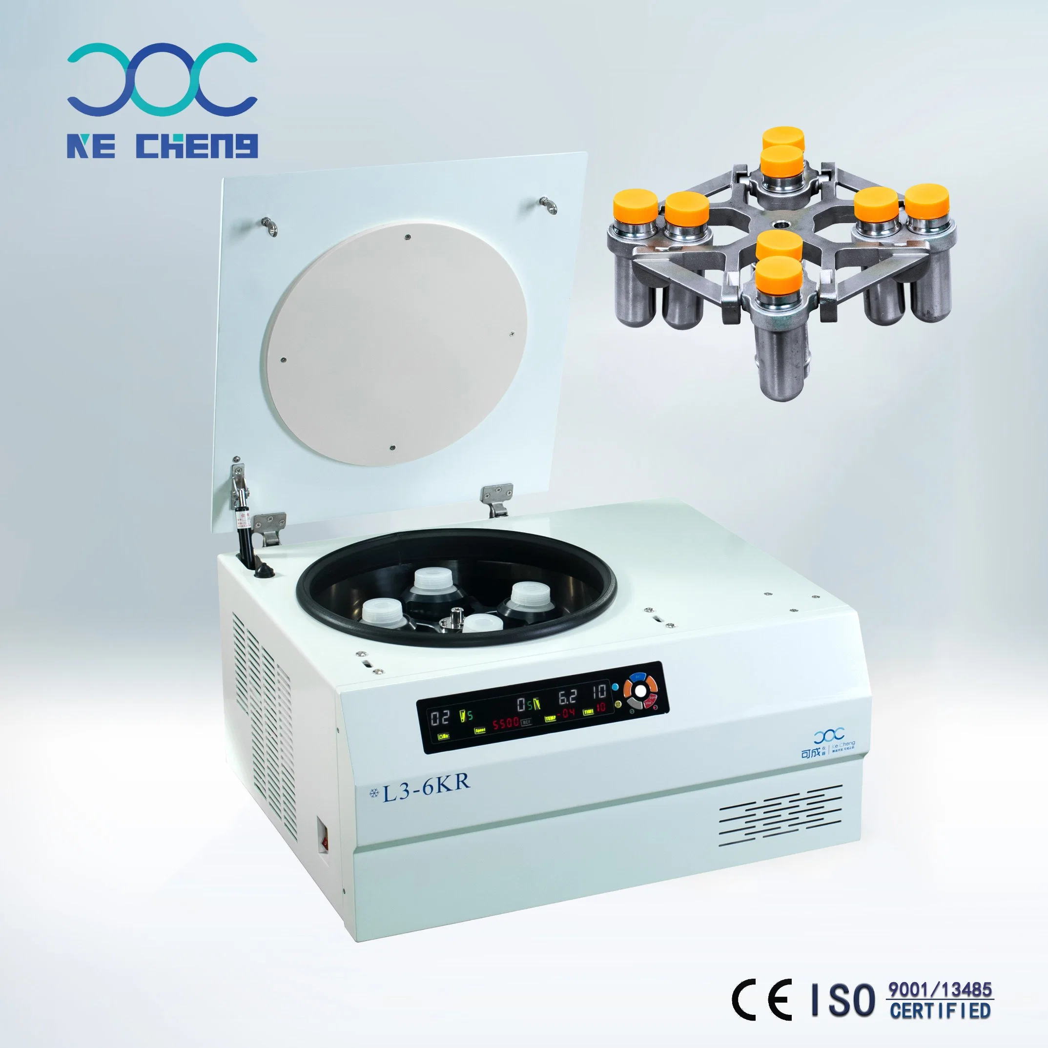 L3-6kr a baja velocidad de la tabla de control de temperatura refrigeradas centrífuga laboratorio