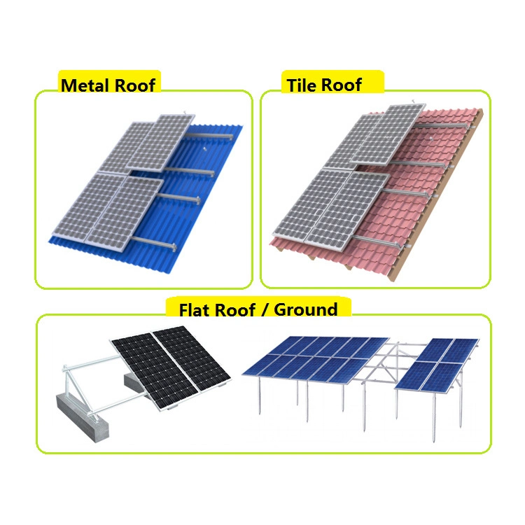 Portable 1kw 2kw 3kw Solar System for Home Boat Car with Byd Catl Battery