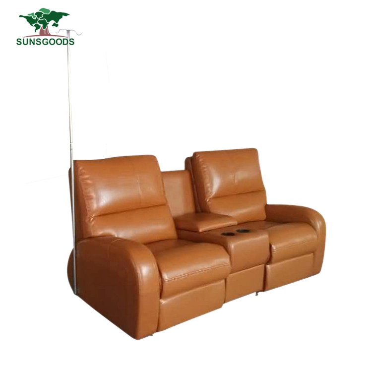 Modern Design Luxury 2 Seat with Storage Box Manual Recliner Home Theater Living Room Sofa Furniture