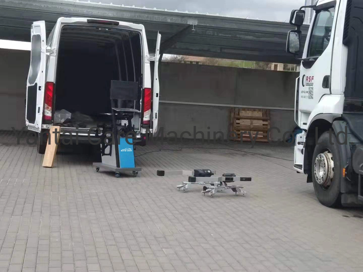 Alineación de ruedas LED para camiones con cubierta de goma / Equipo de equilibrado de ruedas para camiones