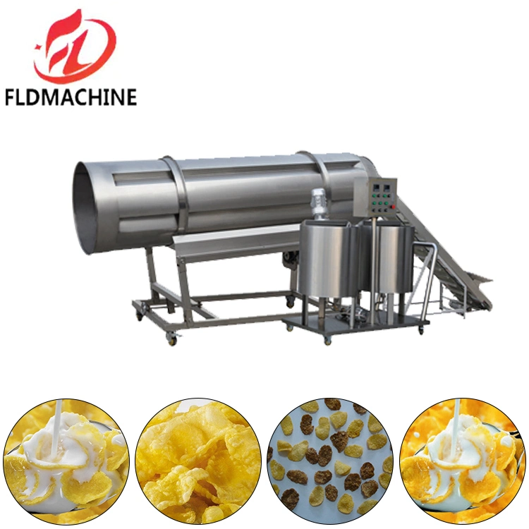 Operation Flexibly Corn Flake Breakfast Cereal Processing Line