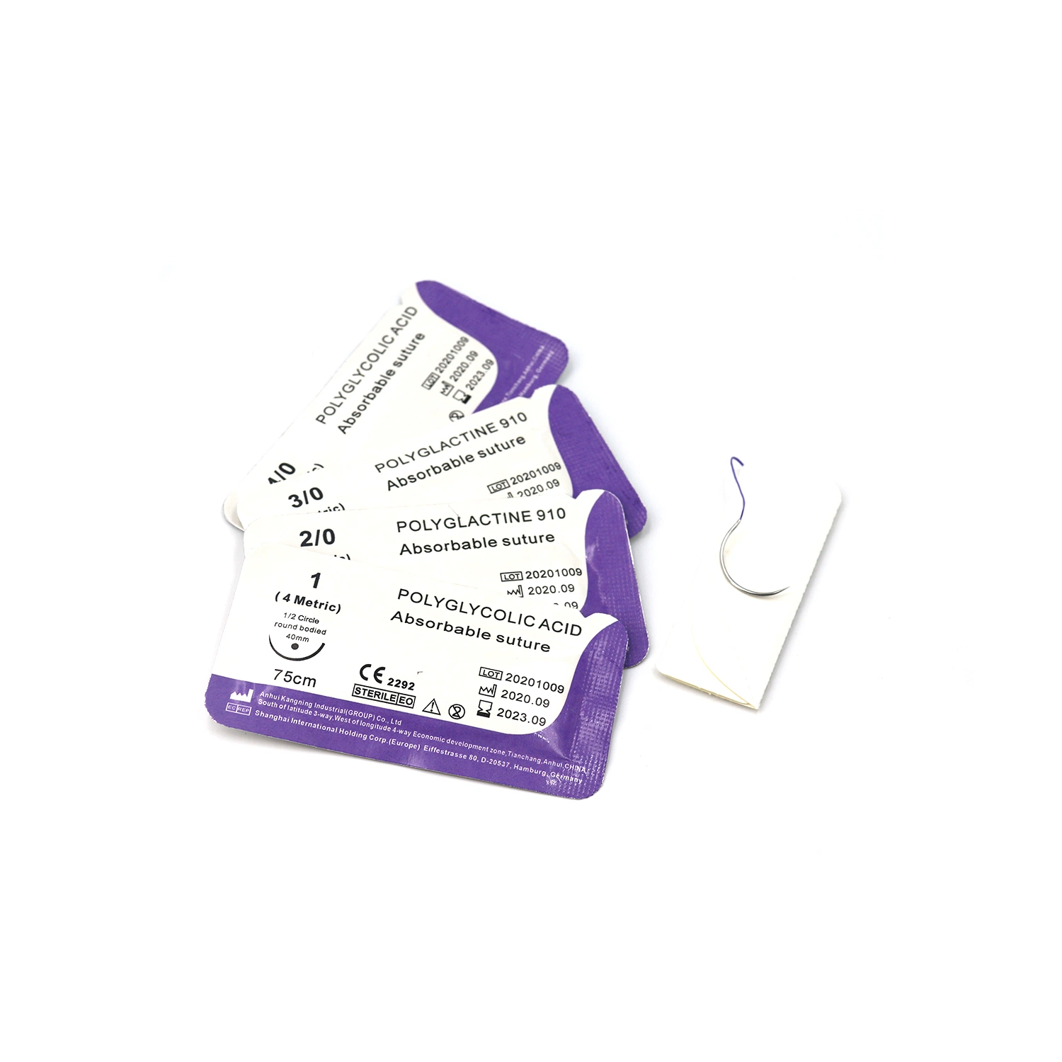 High Tensile Strength Disposable Pgla Sterile Surgical Suture Medical Supply for Hosptial