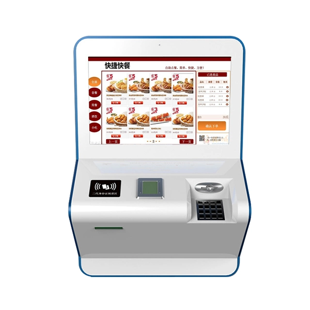 Barcode Scanner Thermal Printer for Supermarket Kiosk for Mall Food Kiosk