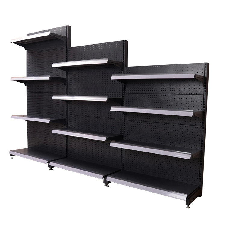 Advertising Supermarket Shelf Factory Direct Metal Gondola Retail Display Racks Supermarket Equipment